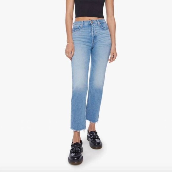 MOTHER Denim - Mother Tomcat Ankle Fray Kitty Corner New With Tags Size 26